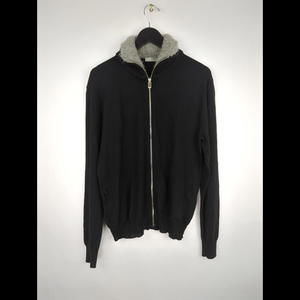 [SOLD] 2010 DIOR HOMME Men's Sz L Wool Alpaca Full Zip Sweater Italy